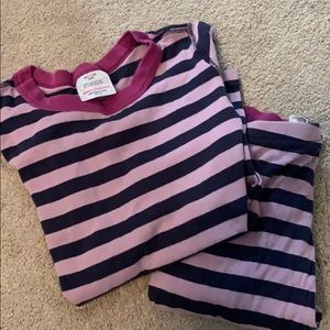 Hanna Andersson Purple Striped PJs